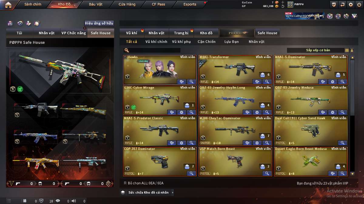shop acc cf uy tin gia re